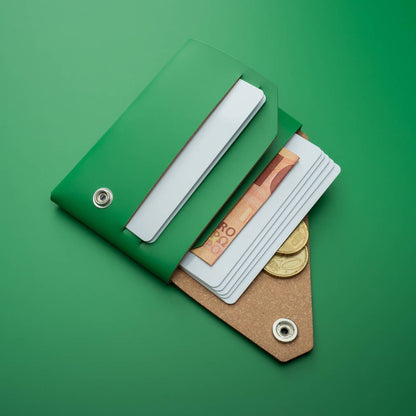Wallet - Lush Green - Recycled Leather | LEMUR