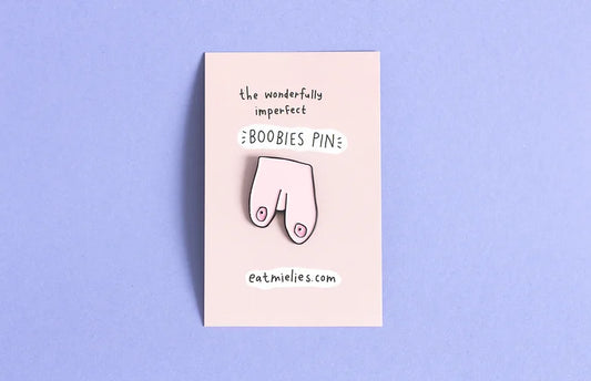 Wonderfully Imperfect Boobies Pin - pink | Eat Mielies - de inKijk