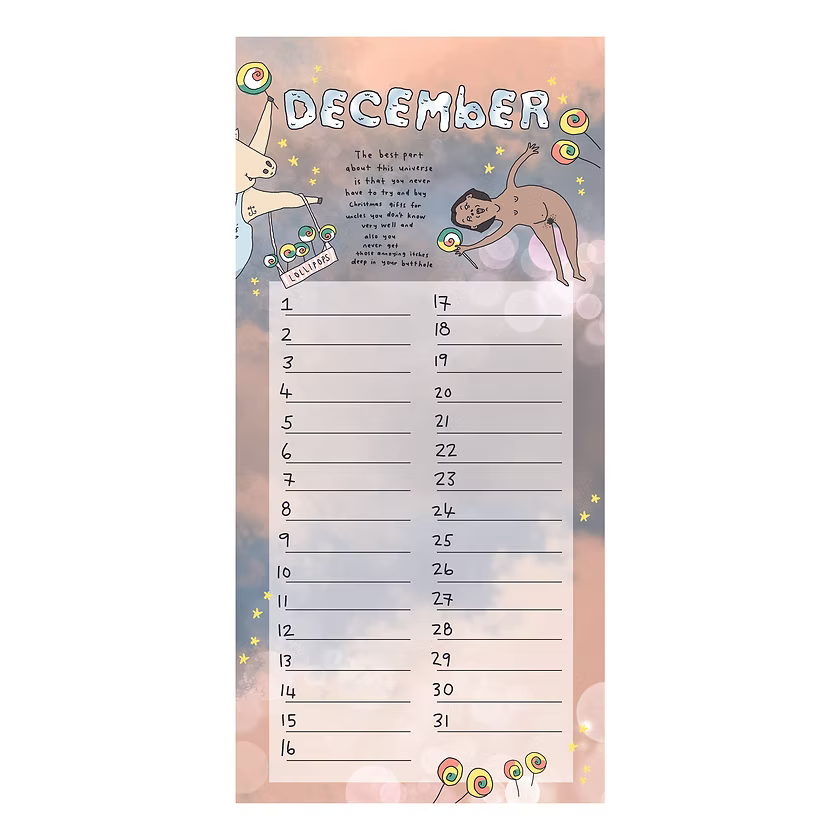 Candy Dreamland Birthday Calendar | Eat Mielies