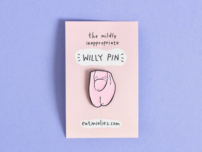 Willy enamel pin - pink | Eat Mielies - de inKijk