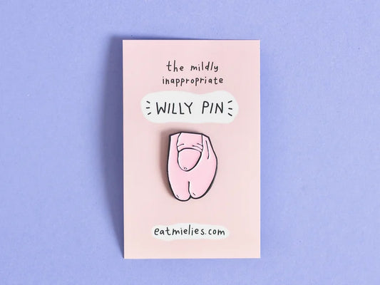 Willy enamel pin - pink | Eat Mielies - de inKijk