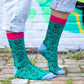 Hairy willy socks - green/fuchsia | Eat Mielies - de inKijk