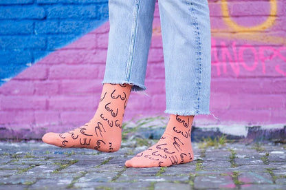 Titties socks - electric peach | Eat Mielies - de inKijk