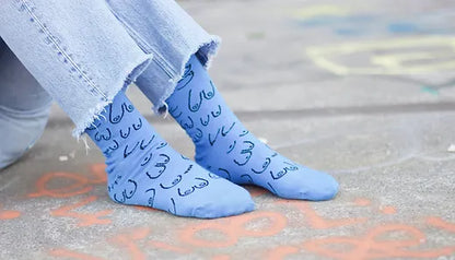 Titties socks - blue | Eat Mielies - de inKijk