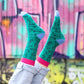 Hairy willy socks - green/fuchsia | Eat Mielies - de inKijk