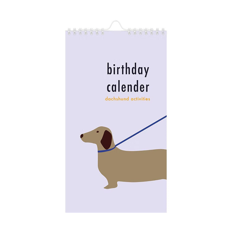 Birthday calendar - teckel | De Lange Tafel - de inKijk