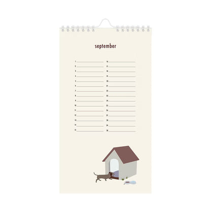Birthday calendar - teckel | De Lange Tafel - de inKijk