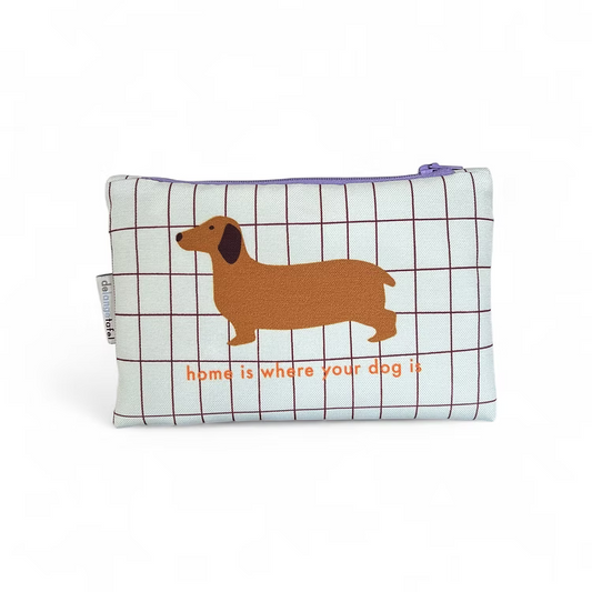 Etui small · Teckel - 'Home is where your dog is'| De Lange Tafel