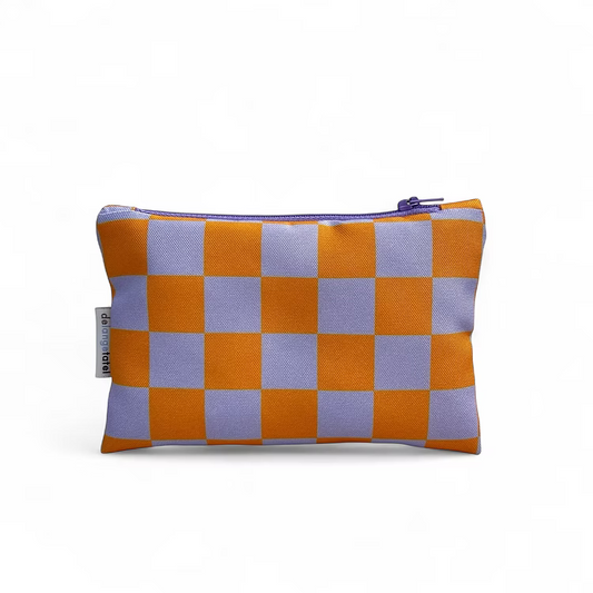 Etui small · Lila/orange blocked | De Lange Tafel