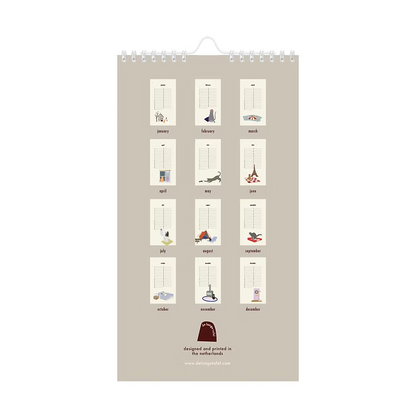 Birthday calendar - Katten | De Lange Tafel