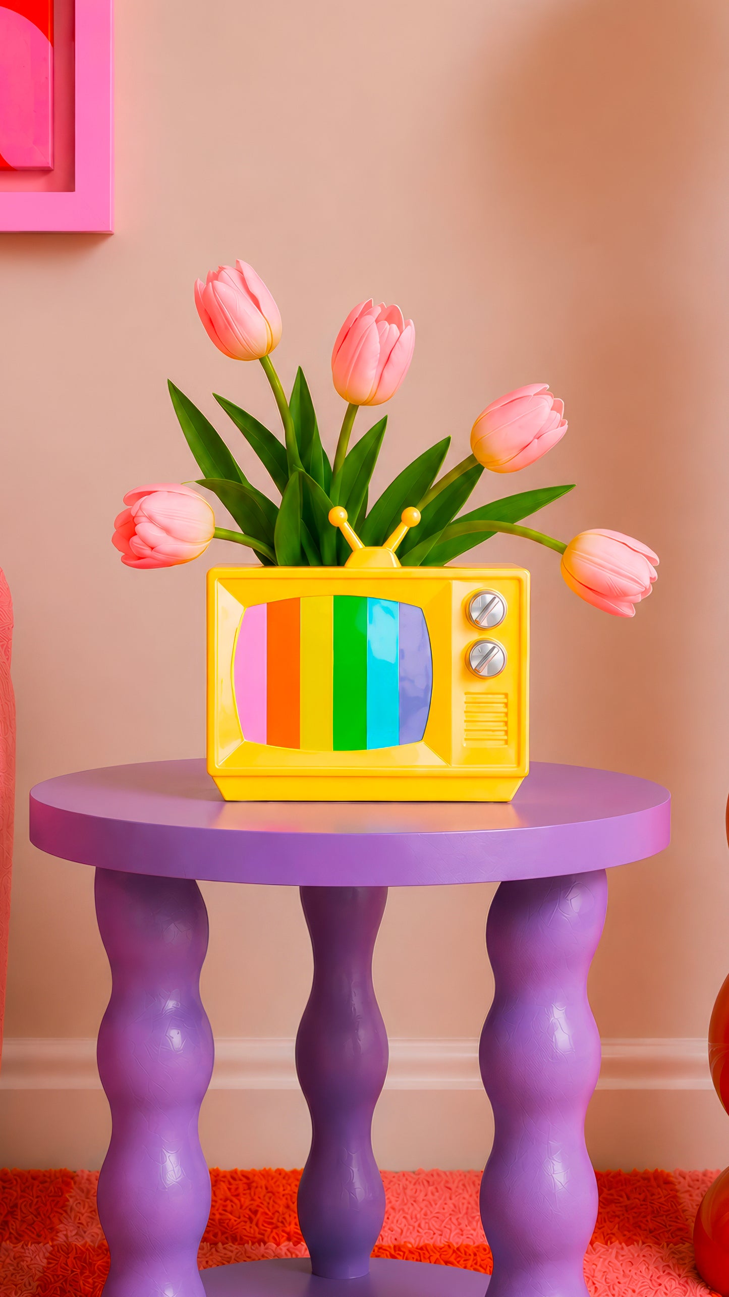 Pastel TV Vase | Upside Stories