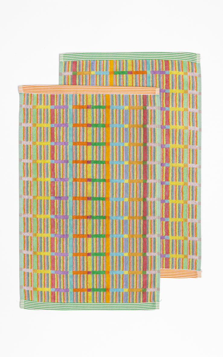 Guest towel duo - #70 - criss cross | Foekje Fleur