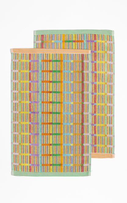 Guest towel duo - #70 - criss cross | Foekje Fleur