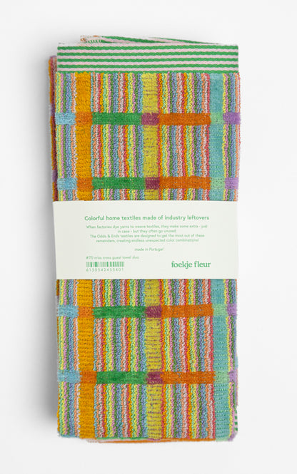 Guest towel duo - #70 - criss cross | Foekje Fleur