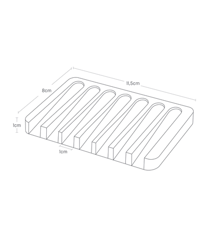 Zeephouder silicone - zwart | Yamazaki