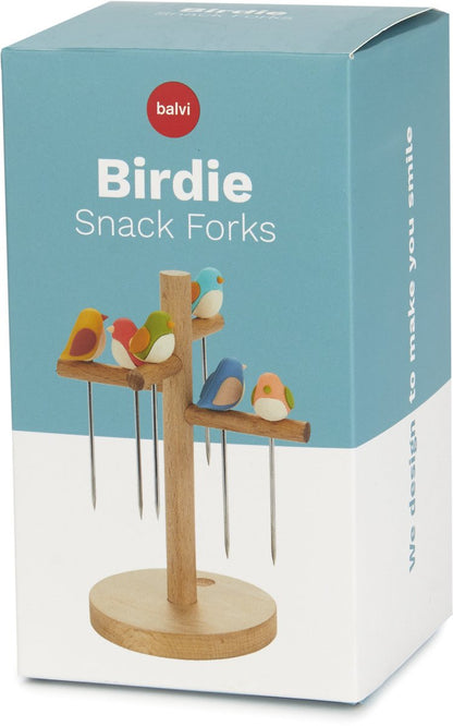 Birdie Snack Forks - set van 6 | Balvi