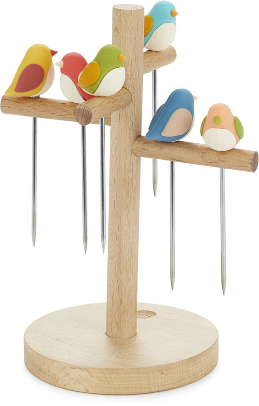 Birdie Snack Forks - set van 6 | Balvi