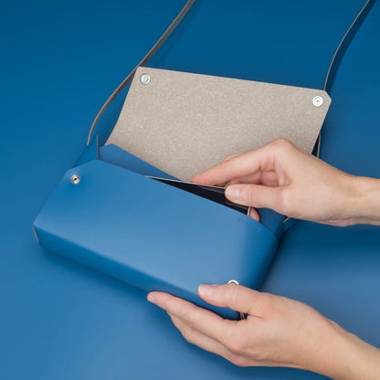 S  Bag - Blue - Recyled Leather | LEMUR