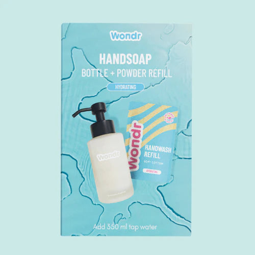 Handsoap - bottle + powder refill soft cotton | Wondr Care