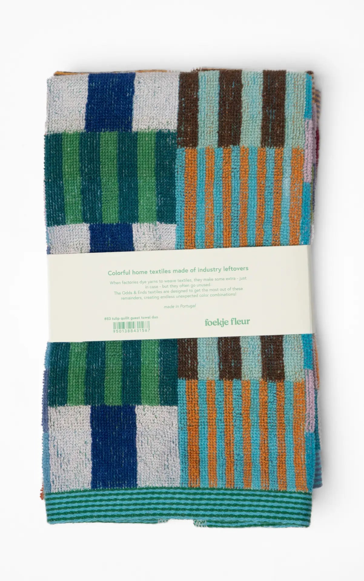 Guest towel duo - #83 - tulip quilt | Foekje Fleur