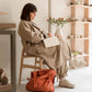 Rugzak en schoudertas in één - terracotta | Notabag recycled