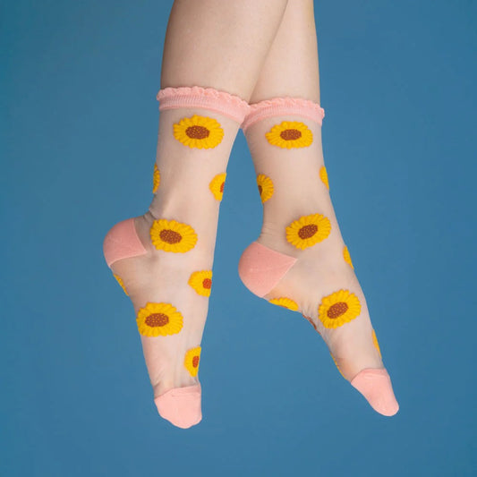 Sunflower Sheer Socks | Coucou Suzette