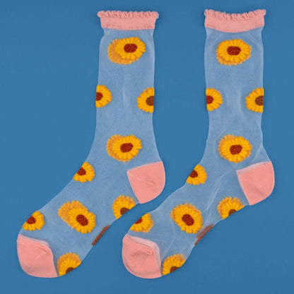 Sunflower Sheer Socks | Coucou Suzette