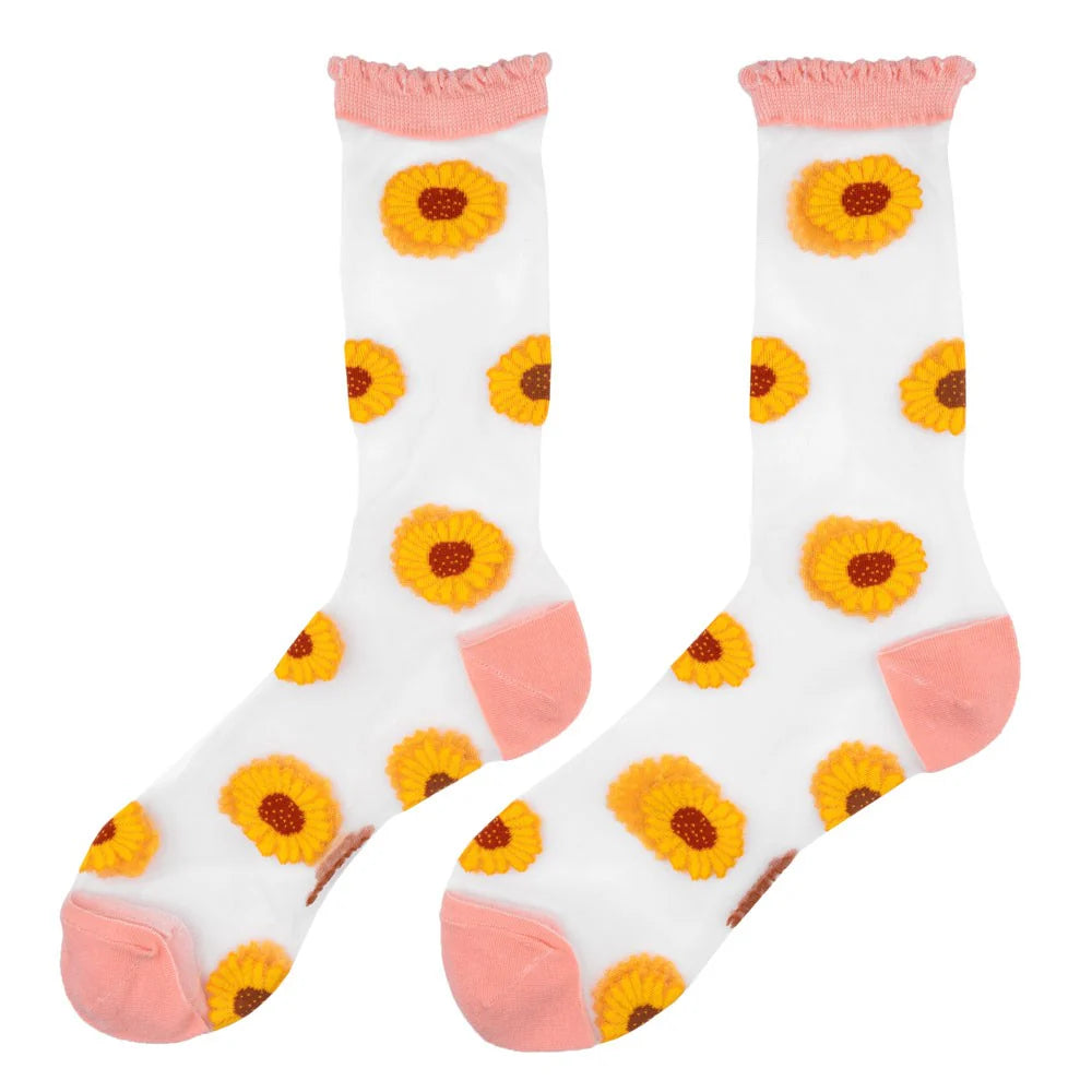 Sunflower Sheer Socks | Coucou Suzette