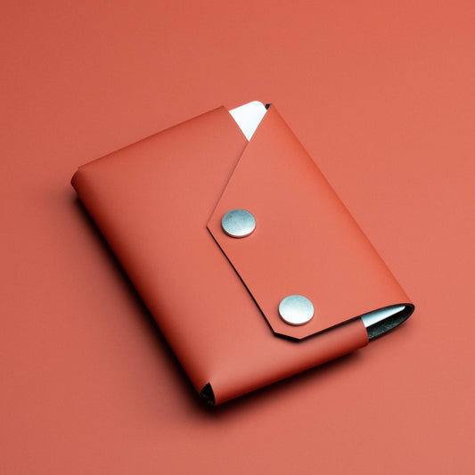 Travel Wallet - Red - Recyled Leather | LEMUR