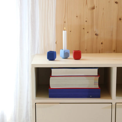 Candle holder - Chunk Red | &Klevering