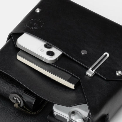M Bag - Black - Full-grain Leather | LEMUR