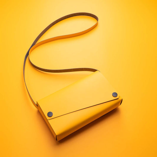 S Bag - Yellow Eclipse - Recyled Leather | LEMUR