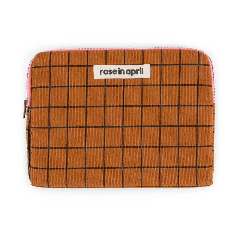 Ipad Sleeve - Anouk School - Check Ginger | Rose in April