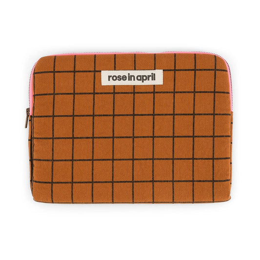 Ipad Sleeve - Anouk School - Check Ginger | Rose in April
