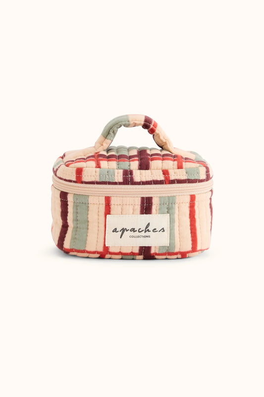 Small Vanity Pouch Ishanita - Tartan Macadamia | Apaches