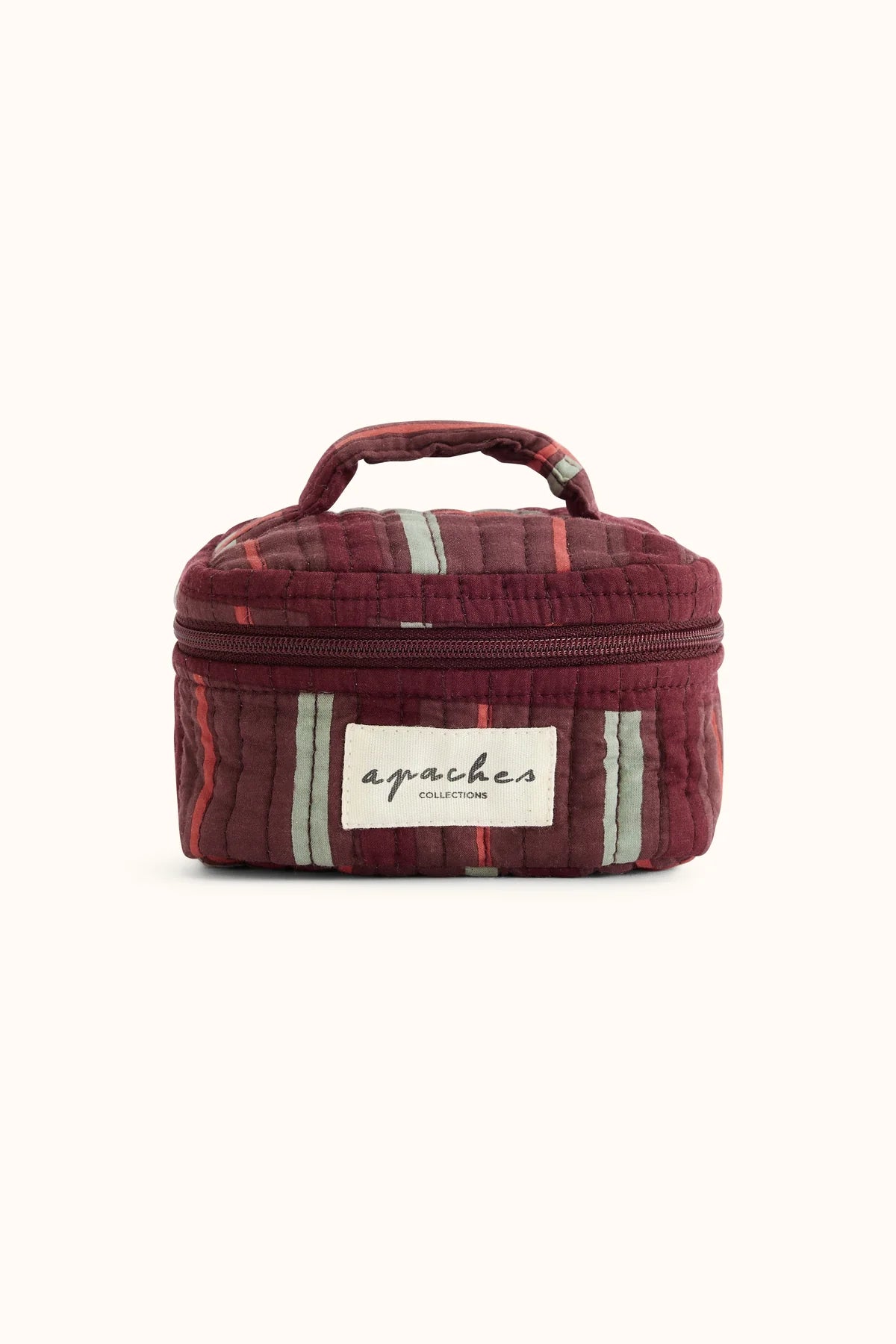 Small Vanity Pouch Ishanita - Tartan Taupe | Apaches