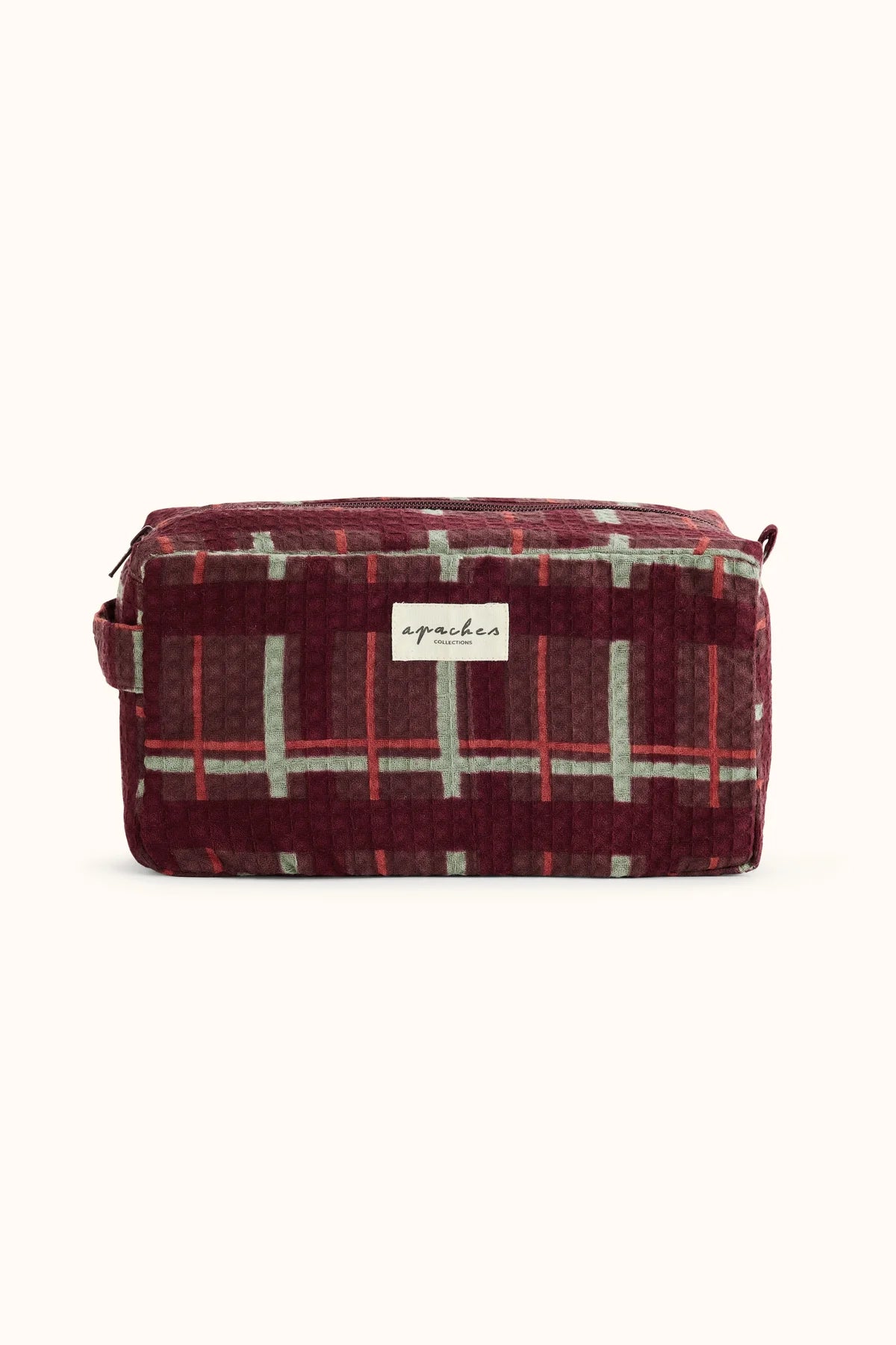 Trousse de Toilette Parijat - Tartan Taupe | Apaches
