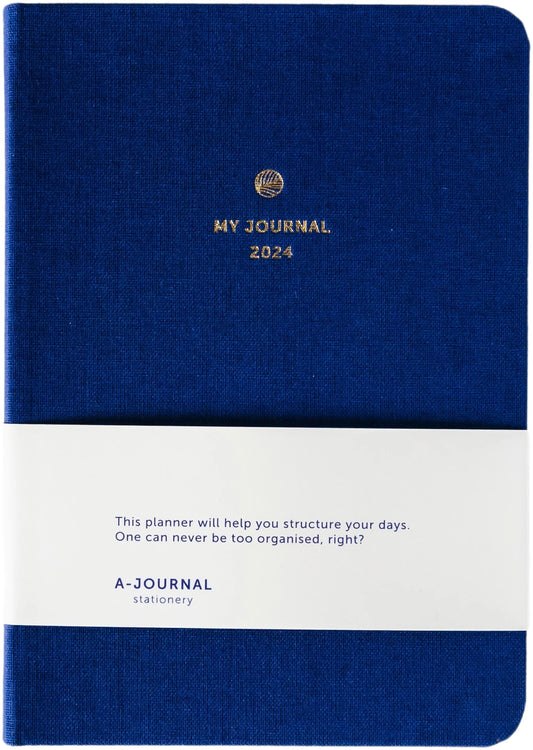 My Journal A6 Agenda 2024 - donkerblauw | A-Journal