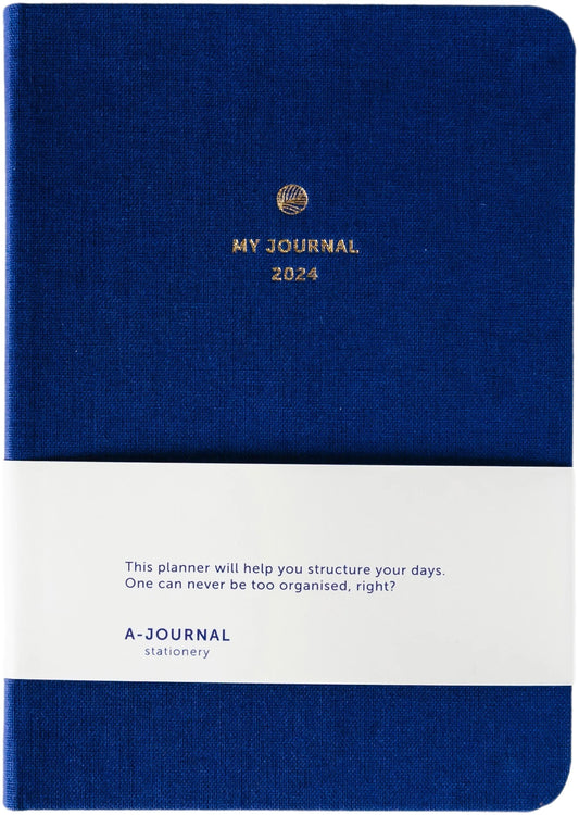 My Journal A6 Agenda 2024 - donkerblauw | A-Journal