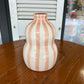 Bold stripe - large gourd vase - blue/dark green/terracotta | Casa Cubista - de inKijk