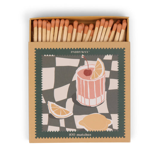 Jumbo boxed matches - cocktail | Paddywax
