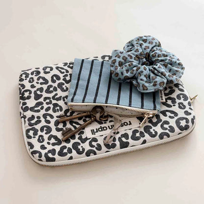 Purse - Marie - Blue Sky Tennis Stripes | Rose in April