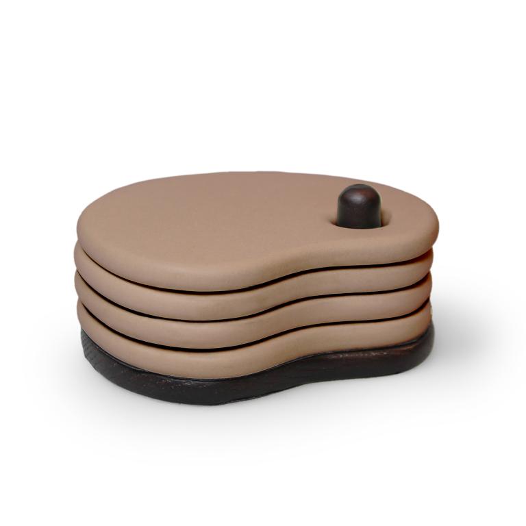 Fondant Coaster Set - mocha | Atelier Pierre