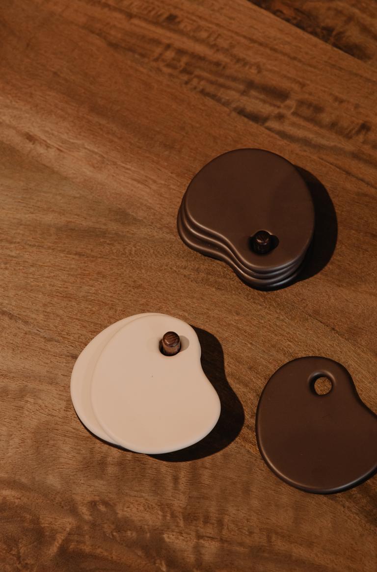 Fondant Coaster Set - mocha | Atelier Pierre