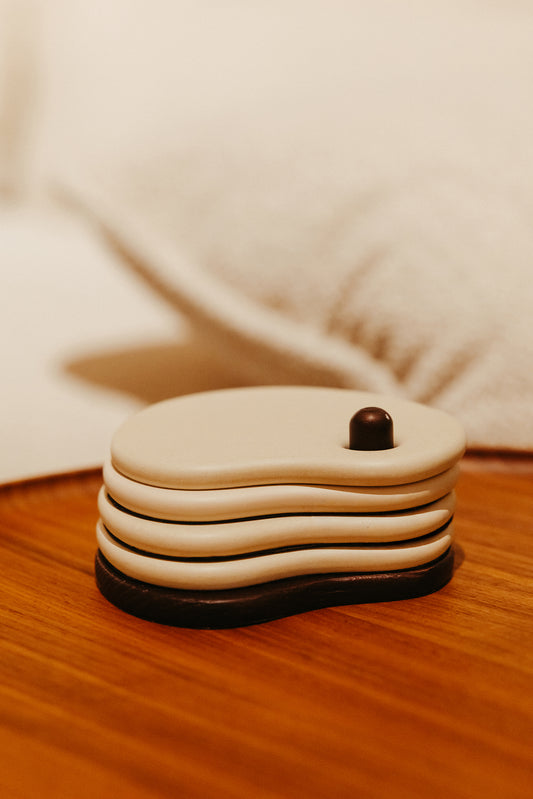 Fondant Coaster Set - zand | Atelier Pierre