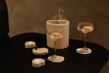 Fondant Coaster Set - zand | Atelier Pierre