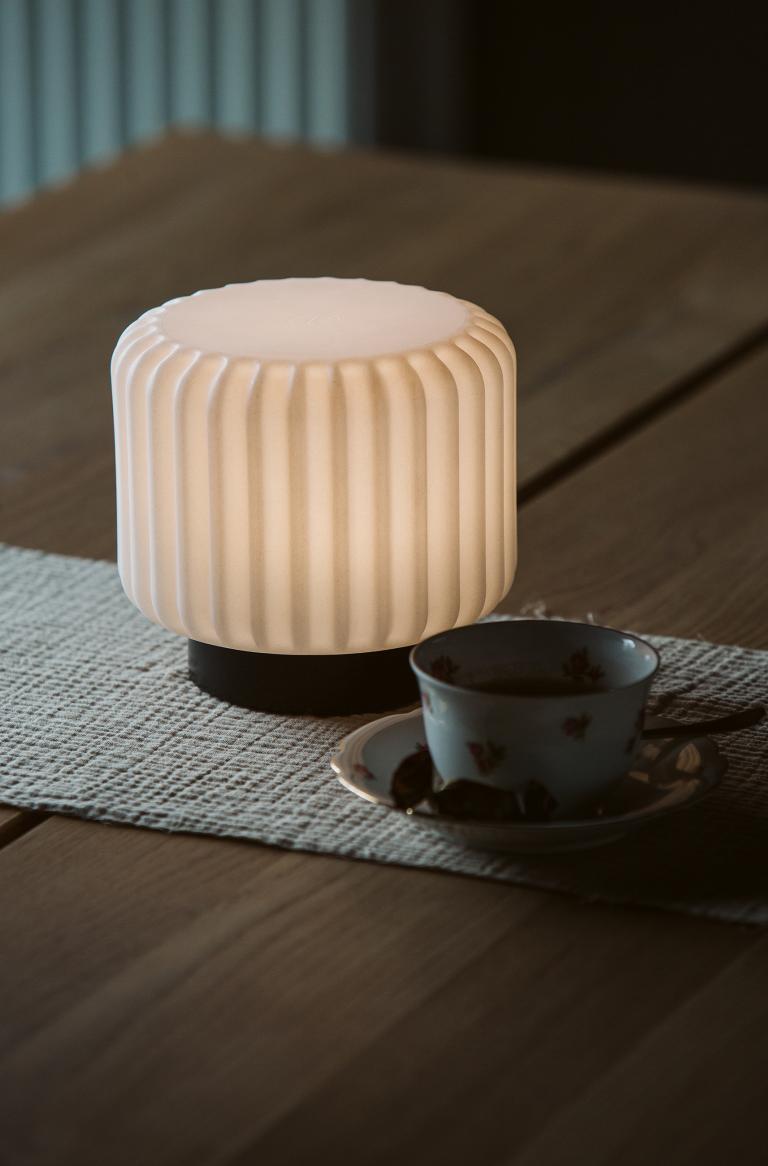 Dentelles lamp -  laag - clay | Atelier Pierre - de inKijk