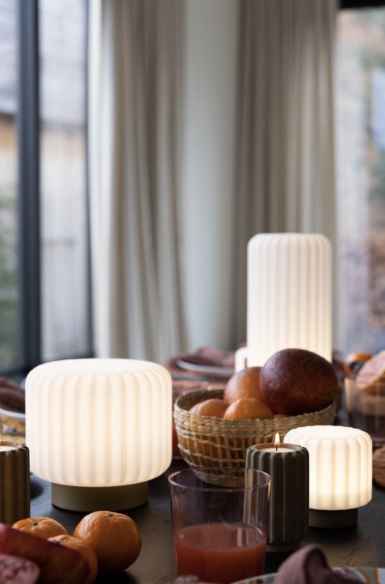 Dentelles lamp -  laag - clay | Atelier Pierre - de inKijk