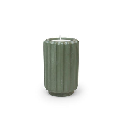 Dentelles T-lichthouder - tall - olive | Atelier Pierre