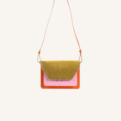 Satchel - coloré - arancia orange + dolce pink | Sticky Sis - de inKijk